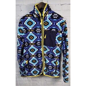 WESC Unisex Polar Fleece Jacket Men's Med Women's Lg Moritz Aztec Full Zip